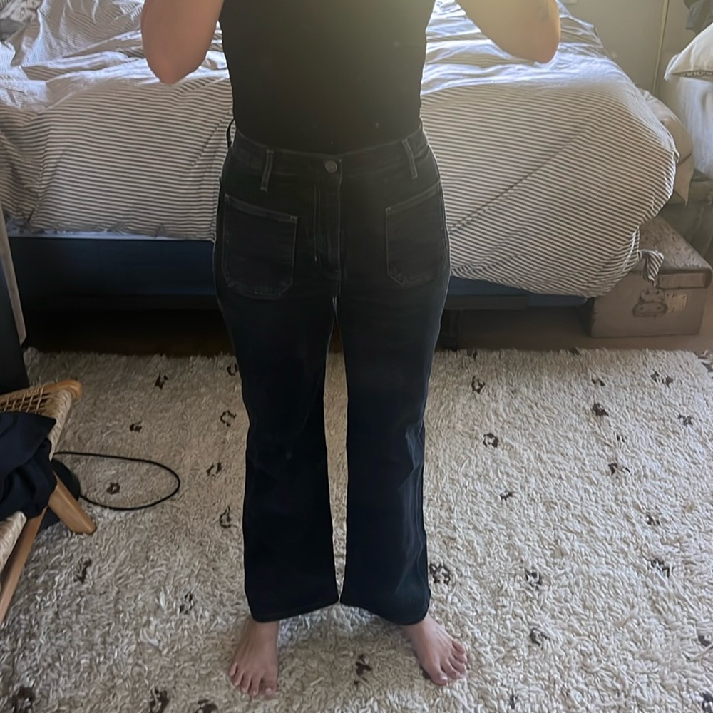 Reformation Alyssa High Rise Wide Leg Long Jeans